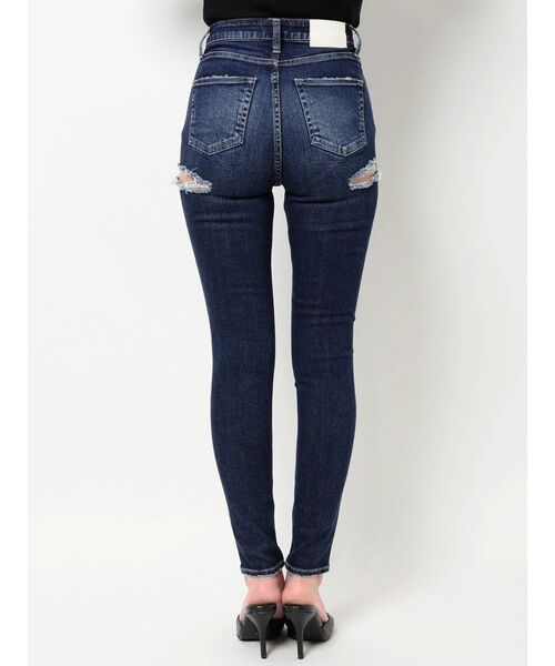 GYDA（ジェイダ）の「ハイウエスト ダブルBACKRIPPED デニムスキニーパンツ（デニムパンツ・レディース・ブルー/インディゴブルー・X-SMALL/SMALL/MEDIUM）」の22枚目の写真