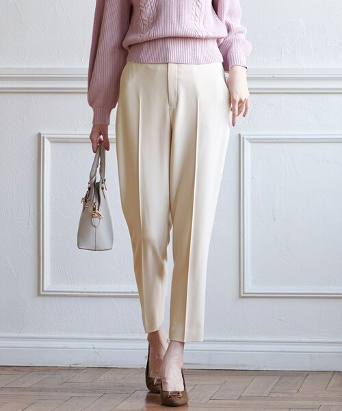 ANY SIS（エニィスィス）の「【保温性あり/洗える】サーモ 2WAYストレッチ テーパード パンツ（その他パンツ・レディース・ブラック系/ピンク系/ライトイエロー系9/ライラック系/ネイビー系/ネイビー系3/アイボリー系/ブラウン系/ライトグレー系3/ブラック系3・1/2/3）」の5枚目の写真