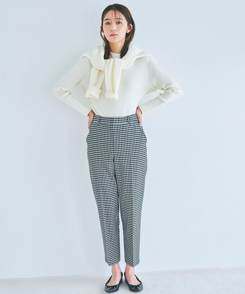 ANY SIS（エニィスィス）の「【保温性あり/洗える】サーモ 2WAYストレッチ テーパード パンツ（その他パンツ・レディース・ブラック系/ピンク系/ライトイエロー系9/ライラック系/ネイビー系/ネイビー系3/アイボリー系/ブラウン系/ライトグレー系3/ブラック系3・1/2/3）」の12枚目の写真