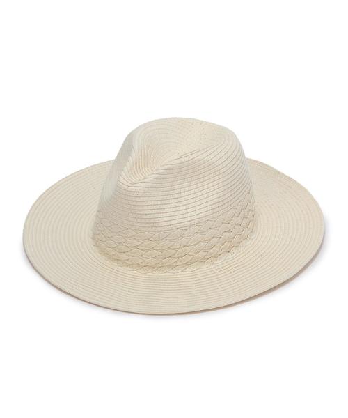 Jewel Changes（ジュエルチェンジズ）の「JC アミガラ ツバヒロ ハット / つば広 / 帽子（ハット・レディース・ブラック/ベージュ・フリー）」の2枚目の写真