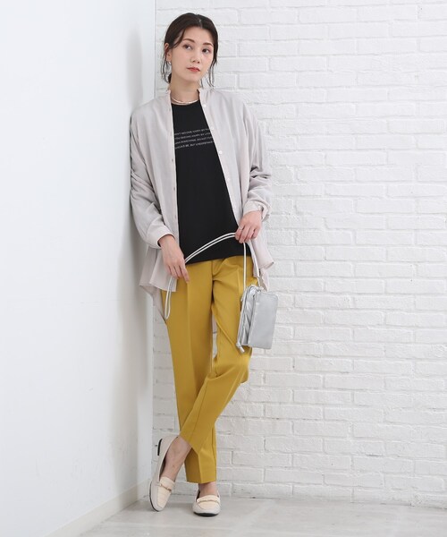 SHOO・LA・RUE(シューラルー)の「◆【シンプルで着回しが効く!】アソートプリントロンT(Tシャツ/カットソー・レディース・ホワイト系その他4/ホワイト系その他5/ベージュ系その他2/ベージュ系その他4/ブラック系3/オリーブ系・02/03)」の10枚目の写真