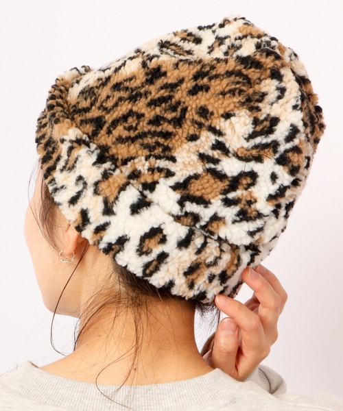 Sense of Grace（センスオブグレース）の「BIG BOA WATCH ビッグシルエット ボア ワッチ（ニットキャップ/ビーニー・レディース・ベージュ/ブラウン/アイボリー/ブラック・FREE）」の11枚目の写真