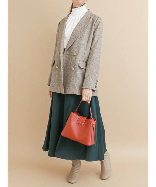 Te chichi(テチチ)の「ダブルテーラードジャケット【セットアップ可】(テーラードジャケット・レディース・ベージュ/ネイビー/ブラウン・フリ-)」の6枚目の写真