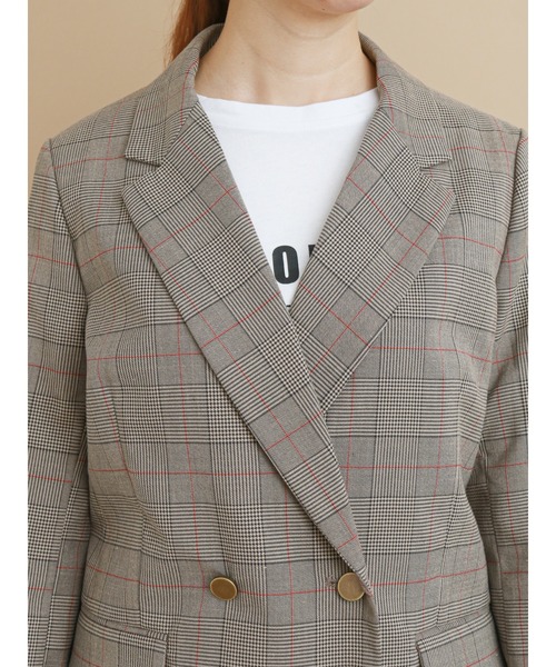 Te chichi(テチチ)の「ダブルテーラードジャケット【セットアップ可】(テーラードジャケット・レディース・ベージュ/ネイビー/ブラウン・フリ-)」の12枚目の写真