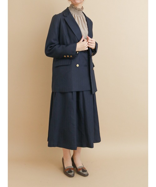 Te chichi(テチチ)の「ダブルテーラードジャケット【セットアップ可】(テーラードジャケット・レディース・ベージュ/ネイビー/ブラウン・フリ-)」の7枚目の写真