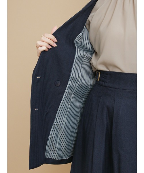 Te chichi(テチチ)の「ダブルテーラードジャケット【セットアップ可】(テーラードジャケット・レディース・ベージュ/ネイビー/ブラウン・フリ-)」の19枚目の写真