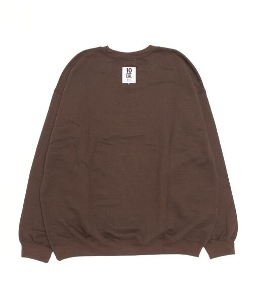 TENBOX（テンボックス）の「TENBOX / テンボックス：ONEANDONLY CREW：21B-ONEANDONLY-CREW[ARK]（スウェット・メンズ・ブラウン/ロイヤルブルー・L/XL/XXL）」の3枚目の写真