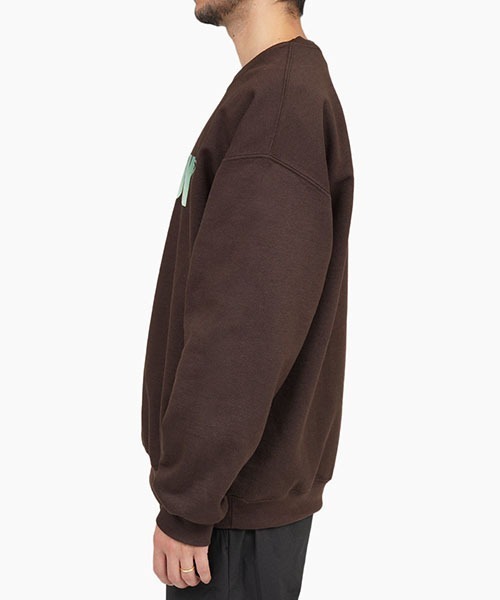 TENBOX（テンボックス）の「TENBOX / テンボックス：ONEANDONLY CREW：21B-ONEANDONLY-CREW[ARK]（スウェット・メンズ・ブラウン/ロイヤルブルー・L/XL/XXL）」の12枚目の写真