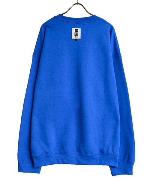 TENBOX（テンボックス）の「TENBOX / テンボックス：ONEANDONLY CREW：21B-ONEANDONLY-CREW[ARK]（スウェット・メンズ・ブラウン/ロイヤルブルー・L/XL/XXL）」の15枚目の写真