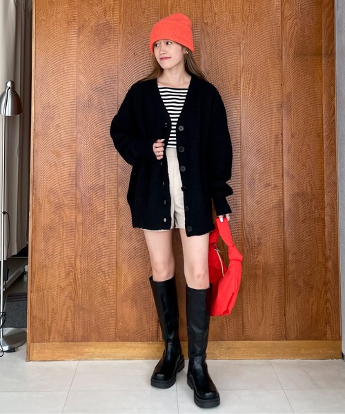 EPIMI E'PIMMY（エピミエピミー）の「ボリュームソールロングブーツ（ブーツ・レディース・ブラック/ダークブラウン・MEDIUM/LARGE）」の8枚目の写真