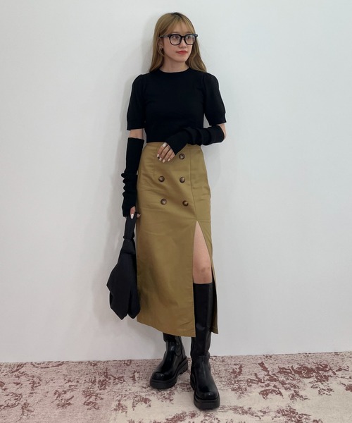 EPIMI E'PIMMY（エピミエピミー）の「ボリュームソールロングブーツ（ブーツ・レディース・ブラック/ダークブラウン・MEDIUM/LARGE）」の13枚目の写真