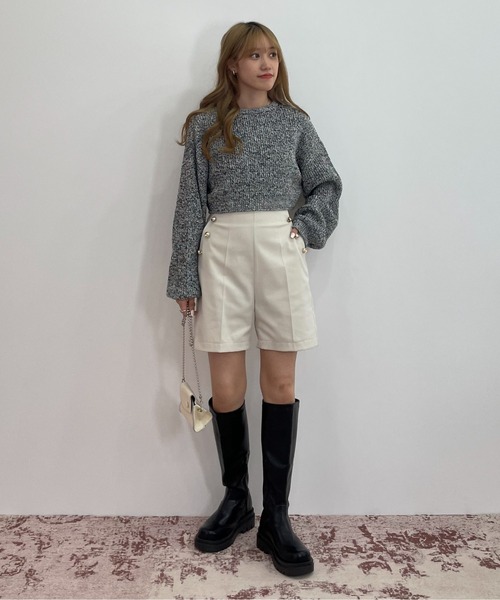 EPIMI E'PIMMY（エピミエピミー）の「ボリュームソールロングブーツ（ブーツ・レディース・ブラック/ダークブラウン・MEDIUM/LARGE）」の14枚目の写真