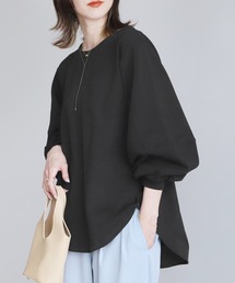 reca | 袖ボリューム異素材ドッキングプルオーバー(Tシャツ/カットソー)
