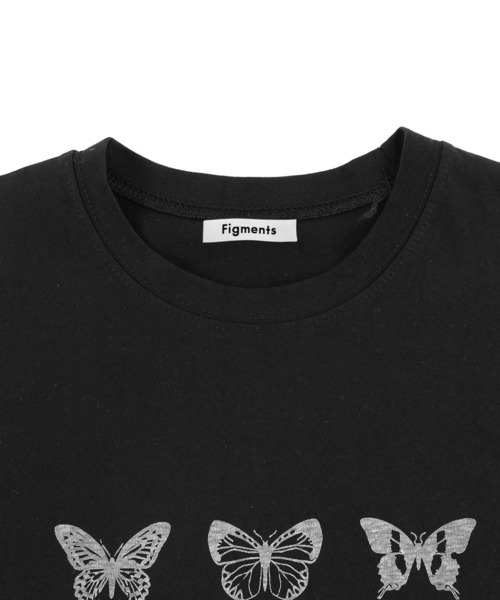 Figments（フィグメンツ）の「バタフライロンT（Tシャツ/カットソー・レディース・ブラック・FREE）」の6枚目の写真