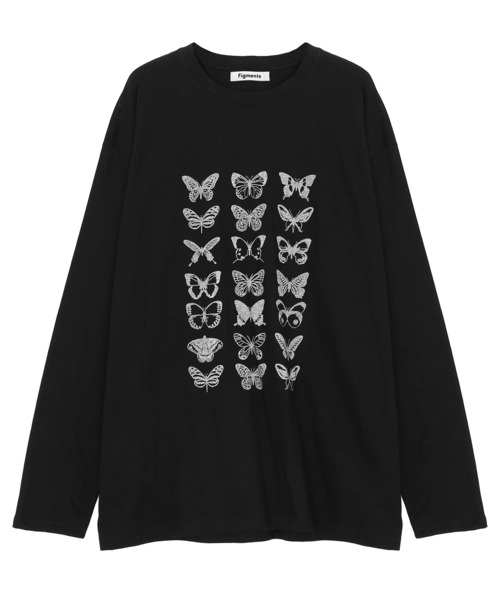 Figments（フィグメンツ）の「バタフライロンT（Tシャツ/カットソー・レディース・ブラック・FREE）」の7枚目の写真