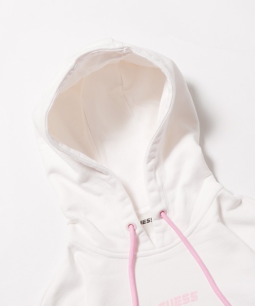 GUESS/ゲス ANISE CROP HOODIE クロップドパーカー ショート丈