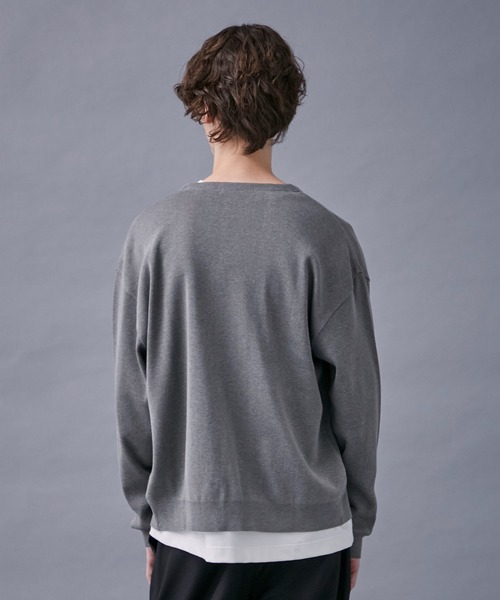 PUBLIC TOKYO（パブリックトウキョウ）の「〈洗える〉コンフォートリラックスルーズカーディガン（カーディガン/ボレロ・メンズ・ブラック/グレー/ブルー/グリーン・1/2）」の21枚目の写真