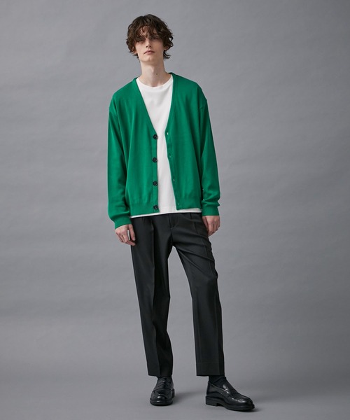 PUBLIC TOKYO（パブリックトウキョウ）の「〈洗える〉コンフォートリラックスルーズカーディガン（カーディガン/ボレロ・メンズ・ブラック/グレー/ブルー/グリーン・1/2）」の16枚目の写真