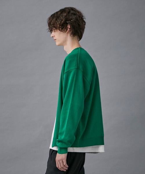 PUBLIC TOKYO（パブリックトウキョウ）の「〈洗える〉コンフォートリラックスルーズカーディガン（カーディガン/ボレロ・メンズ・ブラック/グレー/ブルー/グリーン・1/2）」の11枚目の写真