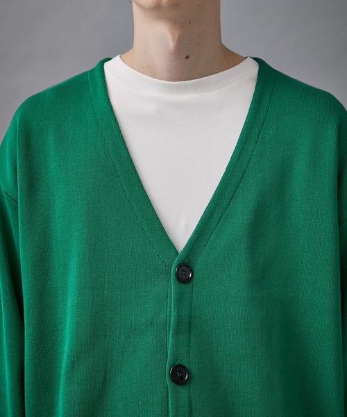 PUBLIC TOKYO（パブリックトウキョウ）の「〈洗える〉コンフォートリラックスルーズカーディガン（カーディガン/ボレロ・メンズ・ブラック/グレー/ブルー/グリーン・1/2）」の9枚目の写真