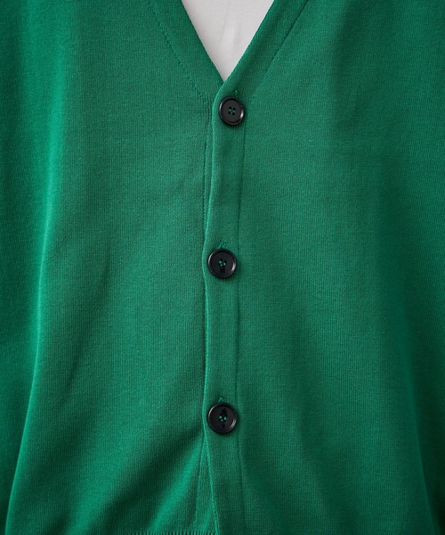 PUBLIC TOKYO（パブリックトウキョウ）の「〈洗える〉コンフォートリラックスルーズカーディガン（カーディガン/ボレロ・メンズ・ブラック/グレー/ブルー/グリーン・1/2）」の8枚目の写真