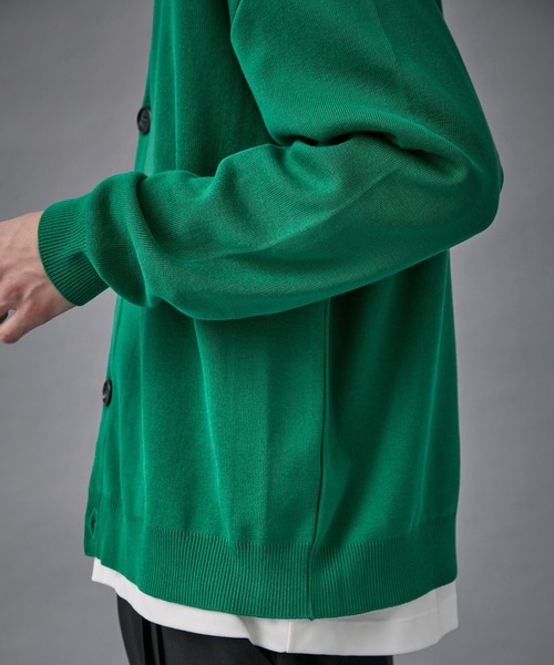 PUBLIC TOKYO（パブリックトウキョウ）の「〈洗える〉コンフォートリラックスルーズカーディガン（カーディガン/ボレロ・メンズ・ブラック/グレー/ブルー/グリーン・1/2）」の7枚目の写真