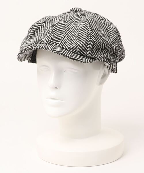 SPINNS（スピンズ）の「8パネル キャスケット（キャスケット・メンズ・ブラック/ブラウン/ブラック×ホワイト・ONESIZE）」の9枚目の写真