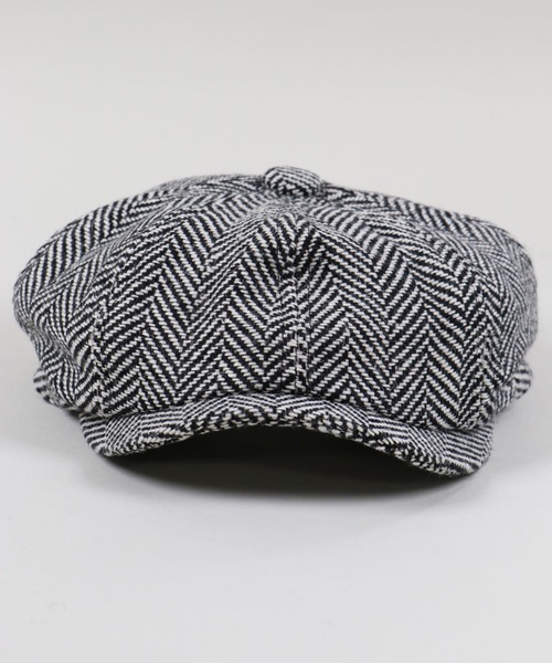 SPINNS（スピンズ）の「8パネル キャスケット（キャスケット・メンズ・ブラック/ブラウン/ブラック×ホワイト・ONESIZE）」の4枚目の写真