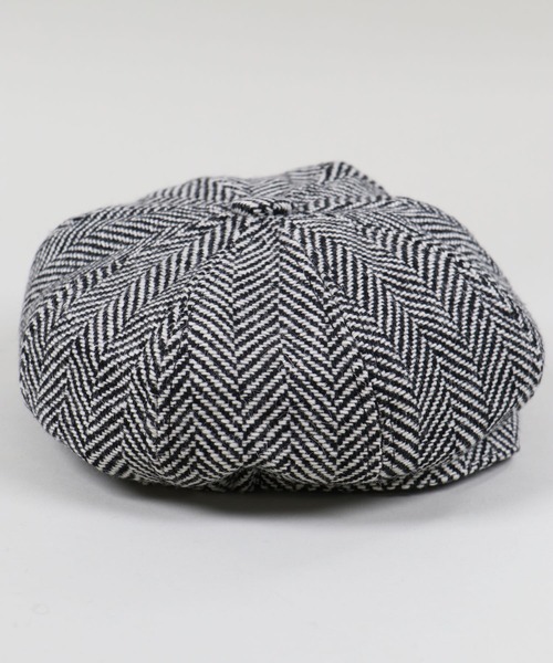 SPINNS（スピンズ）の「8パネル キャスケット（キャスケット・メンズ・ブラック/ブラウン/ブラック×ホワイト・ONESIZE）」の6枚目の写真