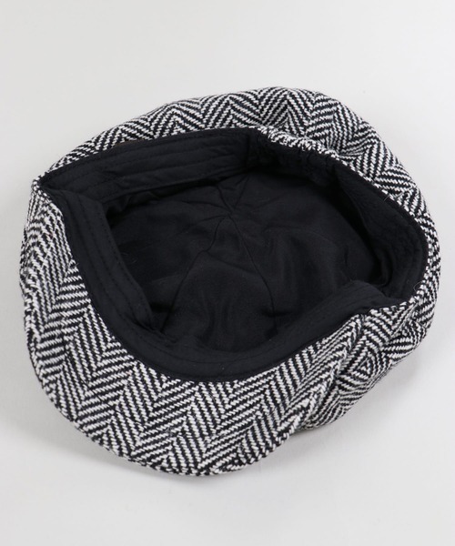 SPINNS（スピンズ）の「8パネル キャスケット（キャスケット・メンズ・ブラック/ブラウン/ブラック×ホワイト・ONESIZE）」の7枚目の写真