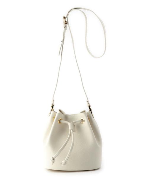 Carol J.(キャロルジェイ)の「G/N CAROL J. ドロストショルダー(ショルダーバッグ・レディース・オフホワイト/ブラック/イエロー・フリー)」の2枚目の写真