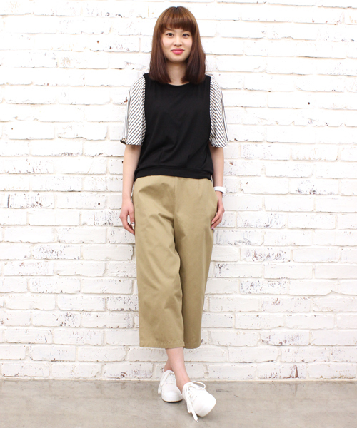 CIAOPANIC(チャオパニック)の「【Ciaopanic】 ガウチョパンツ(その他パンツ・レディース・ホワイト/ベージュ/ネイビー・FREE)」の9枚目の写真