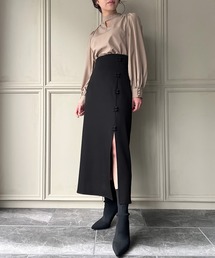 JUNOAH | ハイウエストチャイナスリットスカート(スカート)