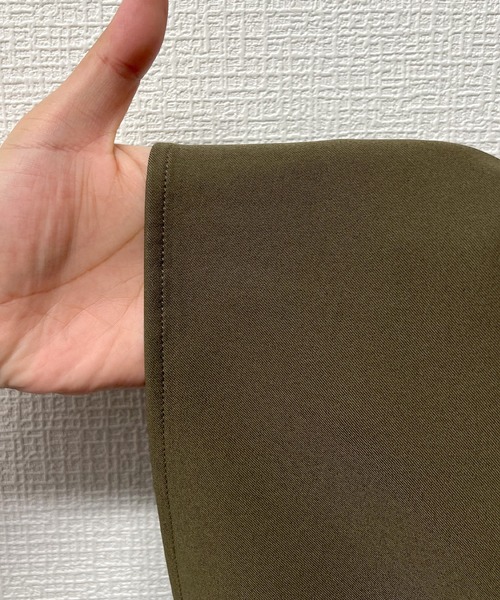 JUNOAH（ジュノア）の「ハイウエストチャイナスリットスカート（スカート・レディース・ブラック/ブラウン/モカ/アイボリー/グレイッシュベージュ・MEDIUM/LARGE/X-LARGE/SMALL）」の14枚目の写真