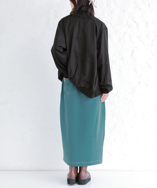 osharewalker（オシャレウォーカー）の「【廃盤】『裏起毛スウェットタイトスカート』（スカート・レディース・ブルーグリーン/ブラック/パープル・2/1）」の12枚目の写真