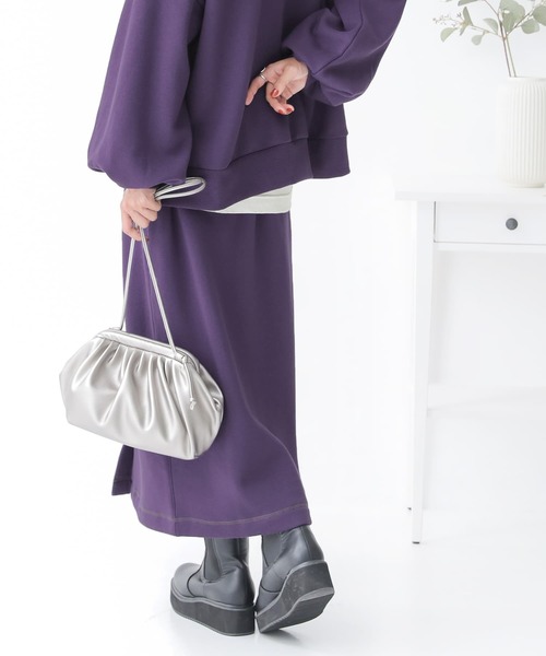 osharewalker（オシャレウォーカー）の「【廃盤】『裏起毛スウェットタイトスカート』（スカート・レディース・ブルーグリーン/ブラック/パープル・2/1）」の14枚目の写真