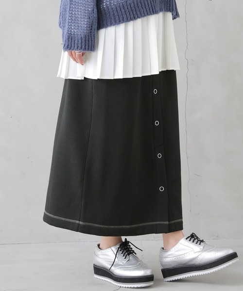 osharewalker（オシャレウォーカー）の「【廃盤】『裏起毛スウェットタイトスカート』（スカート・レディース・ブルーグリーン/ブラック/パープル・2/1）」の17枚目の写真