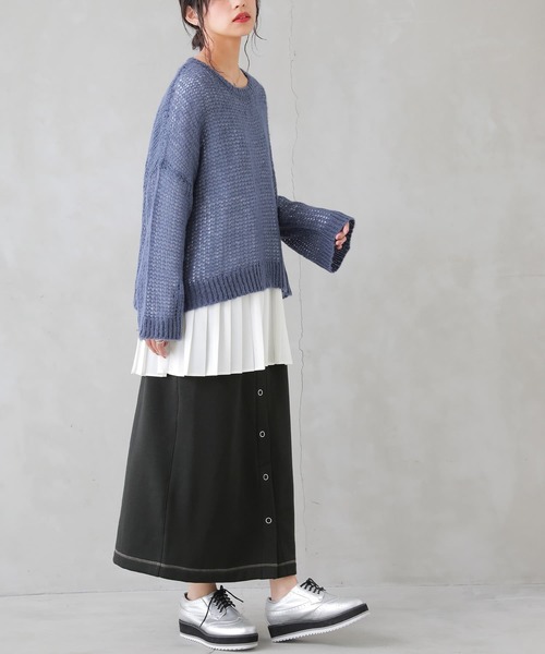 osharewalker（オシャレウォーカー）の「【廃盤】『裏起毛スウェットタイトスカート』（スカート・レディース・ブルーグリーン/ブラック/パープル・2/1）」の19枚目の写真