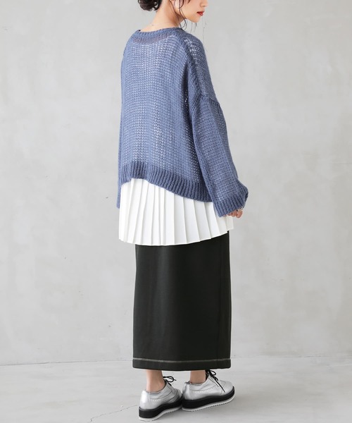 osharewalker（オシャレウォーカー）の「【廃盤】『裏起毛スウェットタイトスカート』（スカート・レディース・ブルーグリーン/ブラック/パープル・2/1）」の21枚目の写真