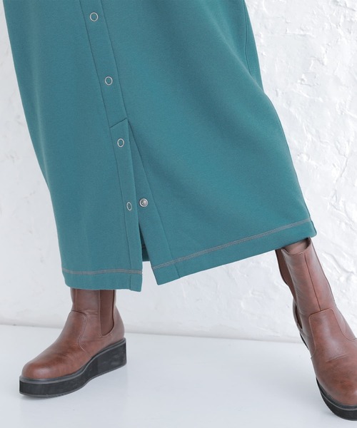 osharewalker（オシャレウォーカー）の「【廃盤】『裏起毛スウェットタイトスカート』（スカート・レディース・ブルーグリーン/ブラック/パープル・2/1）」の7枚目の写真