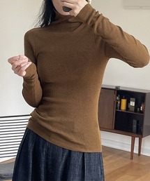 スリットデザイン ウール ベーシックタートル chw22a110