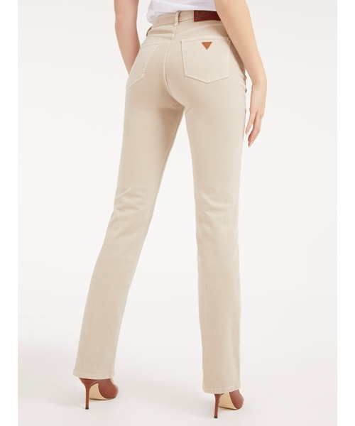 Guess(ゲス)の「Eco '80s Chain Detail Straight Jeans(デニムパンツ・レディース・ベージュ・26inch/27inch/24inch/25inch)」の2枚目の写真