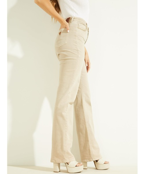 Guess(ゲス)の「Eco '80s Chain Detail Straight Jeans(デニムパンツ・レディース・ベージュ・26inch/27inch/24inch/25inch)」の9枚目の写真