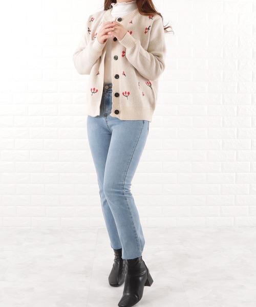 チェリーニットカーディガン（カーディガン/ボレロ）｜Lace Ladies