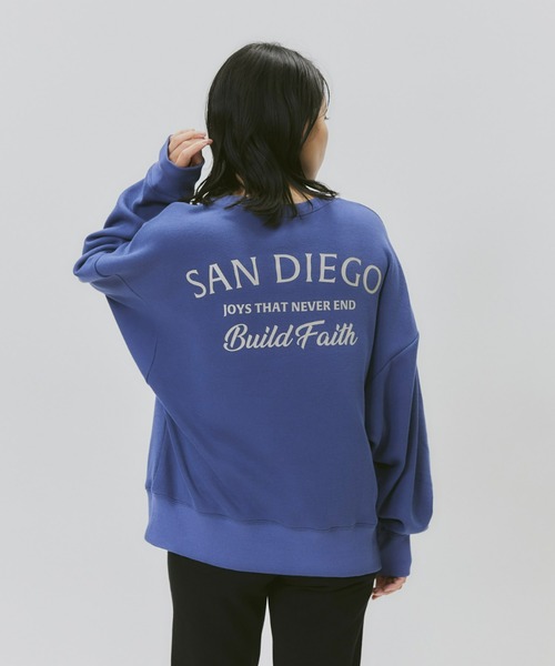 HONEYSUCKLE ROSE（ハニーサックルローズ）の「【HONEYSUCKLE ROSE】ＭＯＣＯＭＯＣＯクルー（スウェット・レディース・イエロー/ピンク/グリーン/ブラック/ブルー/ホワイト・M/L）」の5枚目の写真