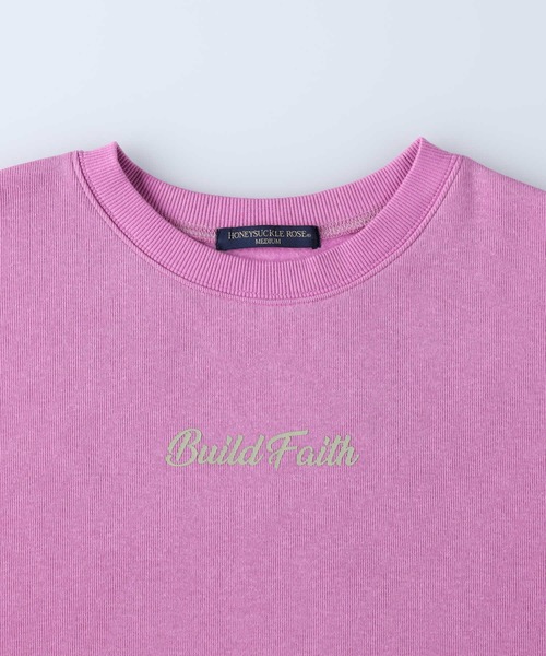 HONEYSUCKLE ROSE（ハニーサックルローズ）の「【HONEYSUCKLE ROSE】ＭＯＣＯＭＯＣＯクルー（スウェット・レディース・イエロー/ピンク/グリーン/ブラック/ブルー/ホワイト・M/L）」の19枚目の写真