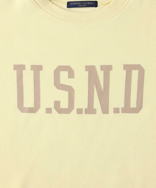 HONEYSUCKLE ROSE（ハニーサックルローズ）の「【HONEYSUCKLE ROSE】ＭＯＣＯＭＯＣＯクルー（スウェット・レディース・イエロー/ピンク/グリーン/ブラック/ブルー/ホワイト・M/L）」の17枚目の写真