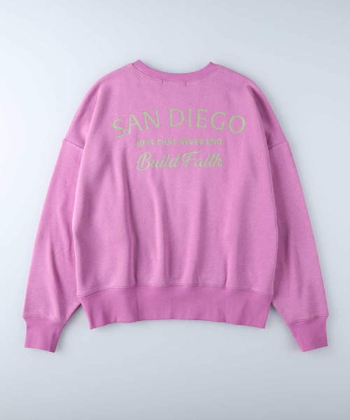 HONEYSUCKLE ROSE（ハニーサックルローズ）の「【HONEYSUCKLE ROSE】ＭＯＣＯＭＯＣＯクルー（スウェット・レディース・イエロー/ピンク/グリーン/ブラック/ブルー/ホワイト・M/L）」の18枚目の写真