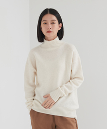 collex | ウールスリット襟フォルムプルオーバー(ニット/セーター)