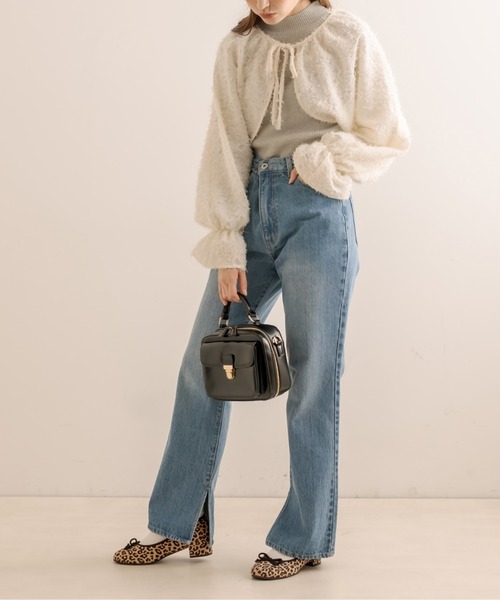 OLIVE des OLIVE(オリーブデオリーブ)の「ボレロ×ハイネックリブインナーSET(アンサンブル・レディース・ブラック/グレー/オフホワイト・FREE)」の18枚目の写真